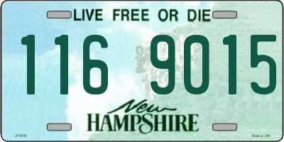 NH license plate 1169015