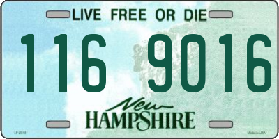 NH license plate 1169016