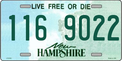NH license plate 1169022