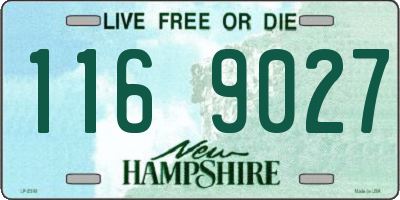 NH license plate 1169027