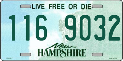 NH license plate 1169032
