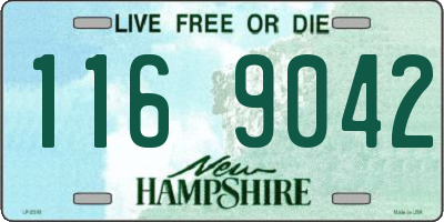 NH license plate 1169042