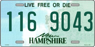 NH license plate 1169043