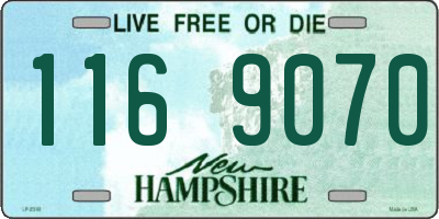 NH license plate 1169070