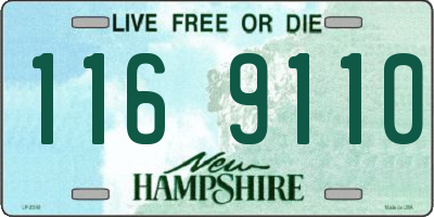 NH license plate 1169110