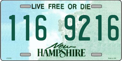 NH license plate 1169216