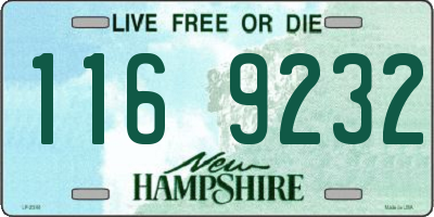 NH license plate 1169232