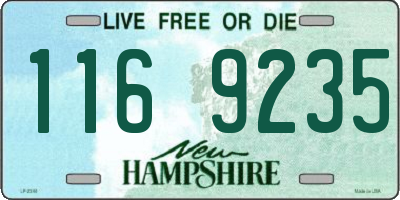 NH license plate 1169235