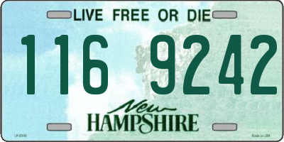 NH license plate 1169242