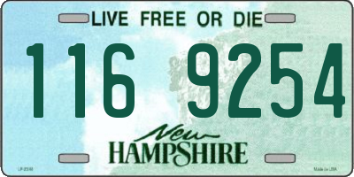 NH license plate 1169254