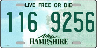 NH license plate 1169256