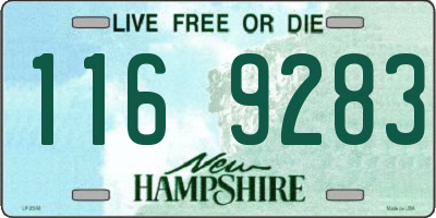 NH license plate 1169283