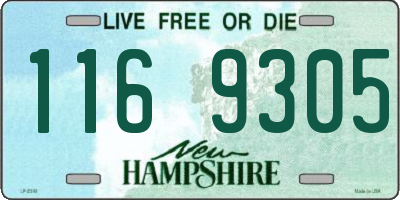 NH license plate 1169305