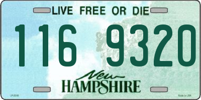 NH license plate 1169320
