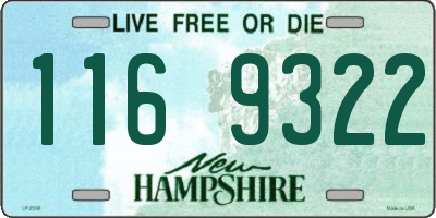 NH license plate 1169322