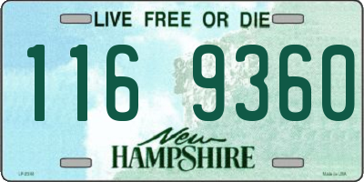 NH license plate 1169360