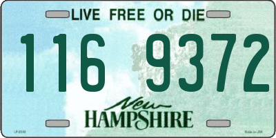 NH license plate 1169372