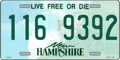 NH license plate 1169392