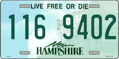 NH license plate 1169402