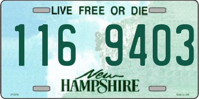 NH license plate 1169403