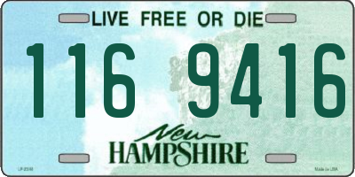 NH license plate 1169416