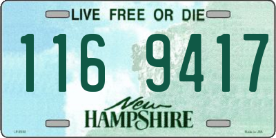 NH license plate 1169417