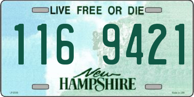 NH license plate 1169421
