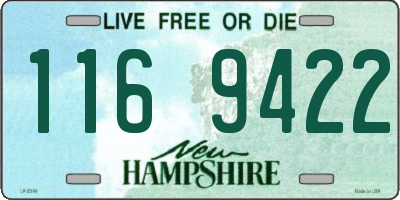 NH license plate 1169422