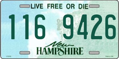 NH license plate 1169426