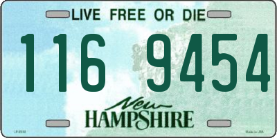NH license plate 1169454