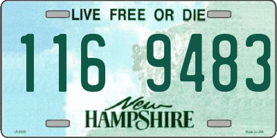 NH license plate 1169483