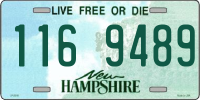 NH license plate 1169489