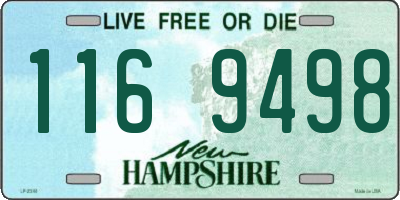 NH license plate 1169498