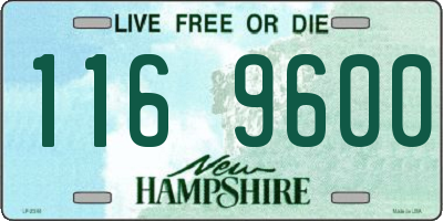 NH license plate 1169600