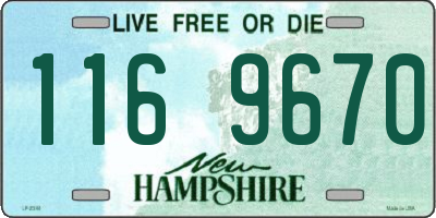 NH license plate 1169670