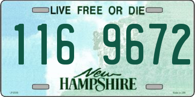 NH license plate 1169672