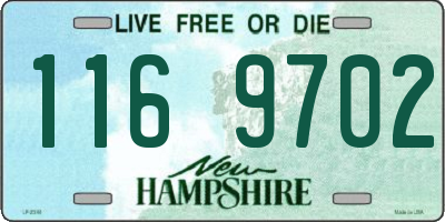 NH license plate 1169702