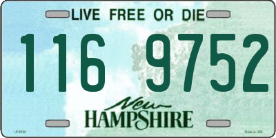 NH license plate 1169752