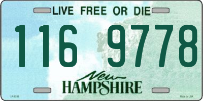 NH license plate 1169778