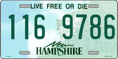 NH license plate 1169786