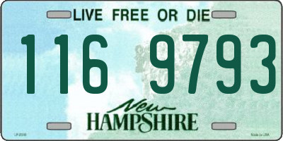 NH license plate 1169793