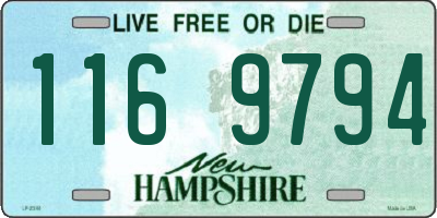 NH license plate 1169794
