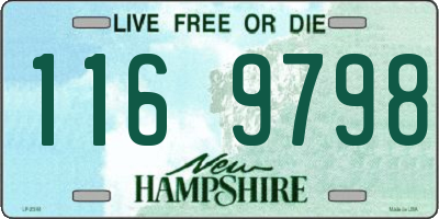 NH license plate 1169798