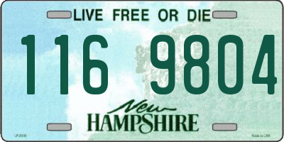 NH license plate 1169804