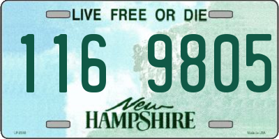 NH license plate 1169805