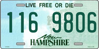 NH license plate 1169806