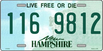 NH license plate 1169812