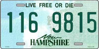 NH license plate 1169815