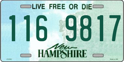 NH license plate 1169817