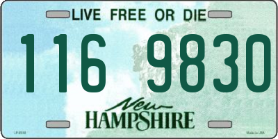 NH license plate 1169830